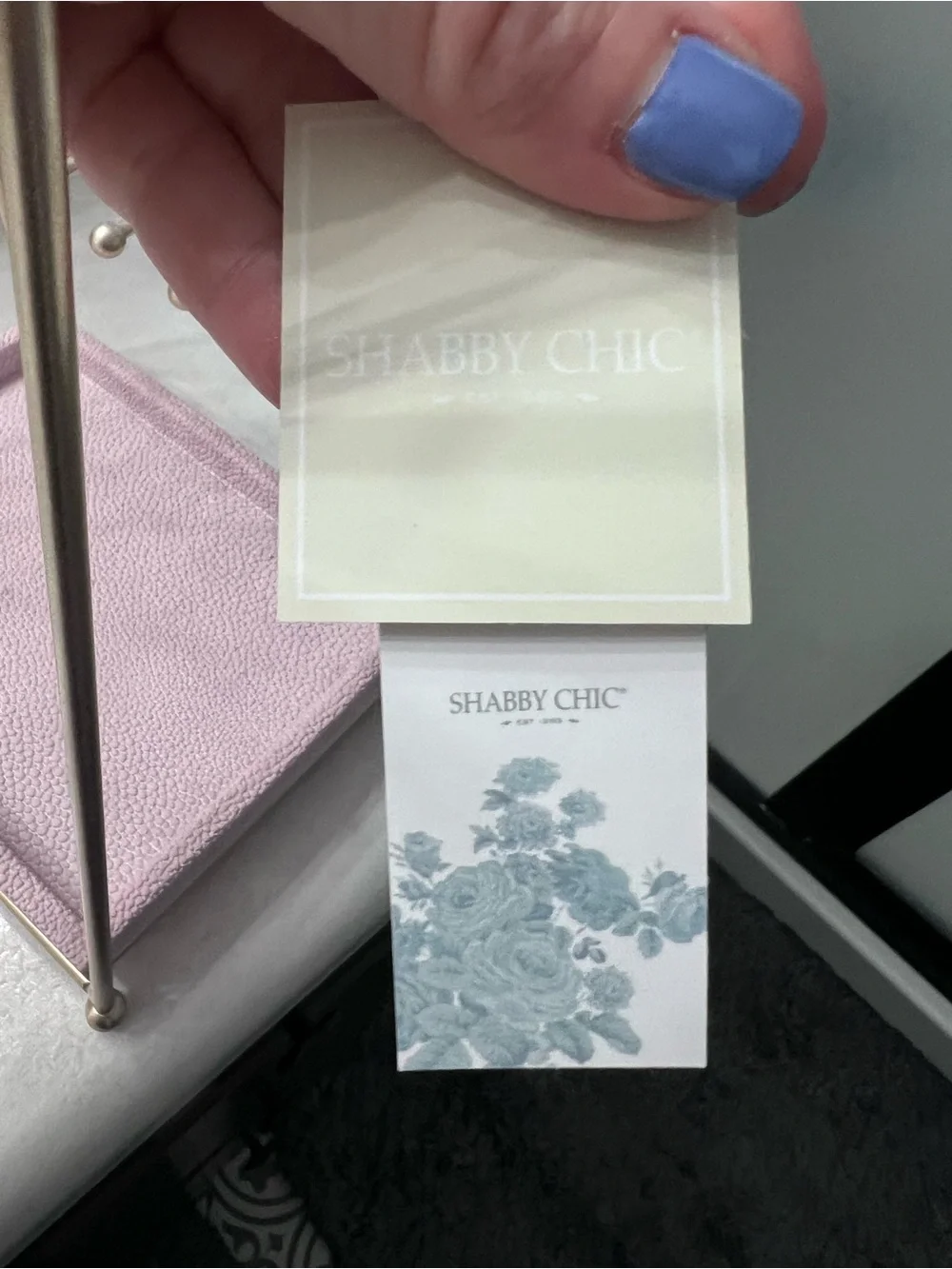 Shabby Chic Pink Jewelry Stand NWT